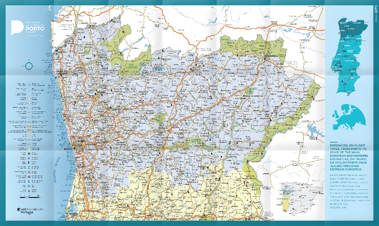 Mapa Turístico Porto e Norte: Edição 2020 - Infoportugal - Sistemas de  Informação e Conteúdos